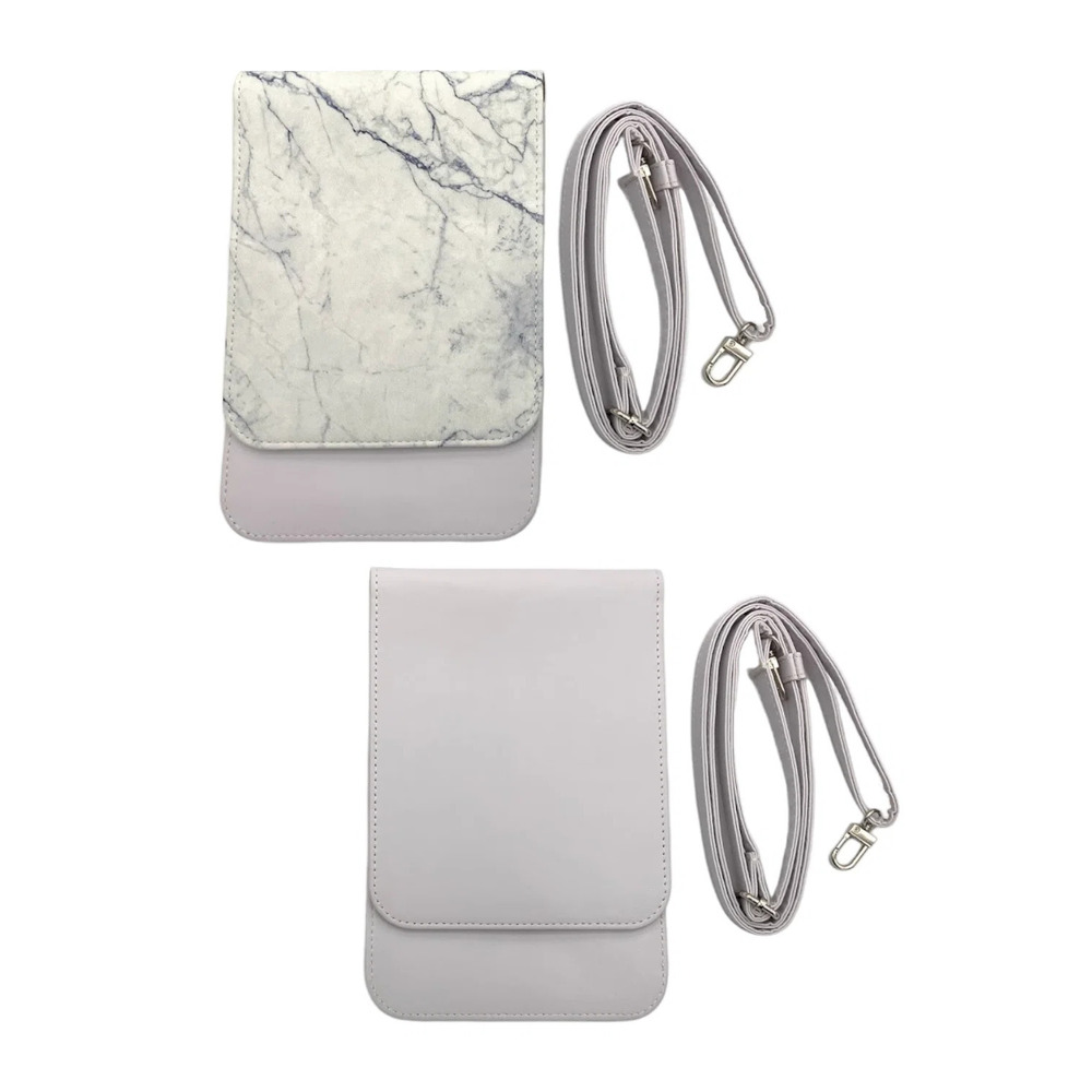 Caseable 2-pack Crossbody Phone Bags Protection Lilac/White Marble